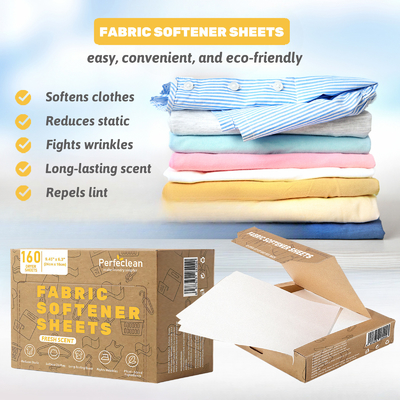 Skin Sensitivity Fabric Softener Dryer Sheets Long Lasting Fragrance