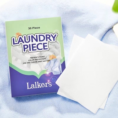 Customized Lalkers Laundry Sheet Soap Home And Travel Use Dissolving Laundry Sheets