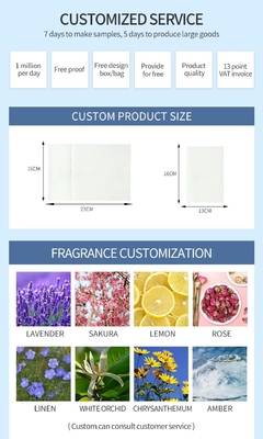 Customizable Safe Fabric Softener Sheets Convenient For Home And Travel Use