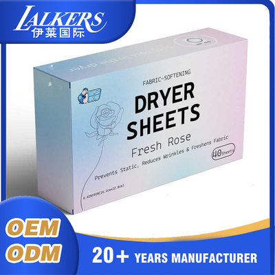 Portable Fabric Softener Dryer Sheets Custom Detergent Dryer Sheets