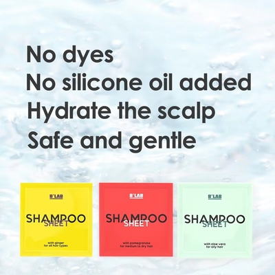 Custom Shampoo Sheets Eco Friendly Space Saving Concentrated Shampoo Tablets