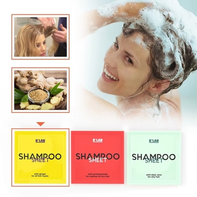 Custom Shampoo Sheets Eco Friendly Space Saving Concentrated Shampoo Tablets