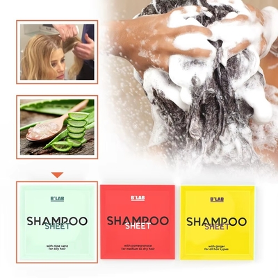 Custom Shampoo Sheets Eco Friendly Space Saving Concentrated Shampoo Tablets