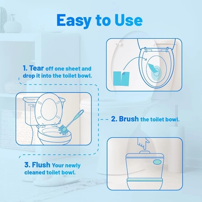Lightweight Disposable Toilet Cleaner Sheets Multi Functional With Fresh Scent