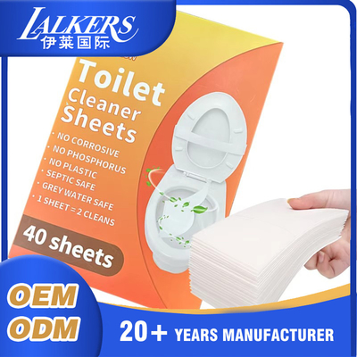 Lightweight Disposable Toilet Cleaner Sheets Multi Functional With Fresh Scent