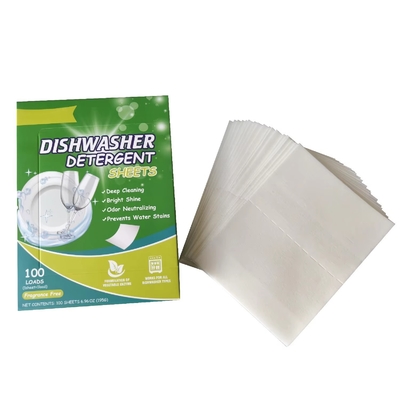 Customizable Dishwashing Detergent Sheets Lightweight And Compact