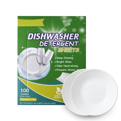 Customizable Dishwashing Detergent Sheets Lightweight And Compact