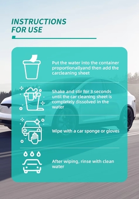 Plant Based Car Wash Strips Easy To Use Convenient And Effective Customizable
