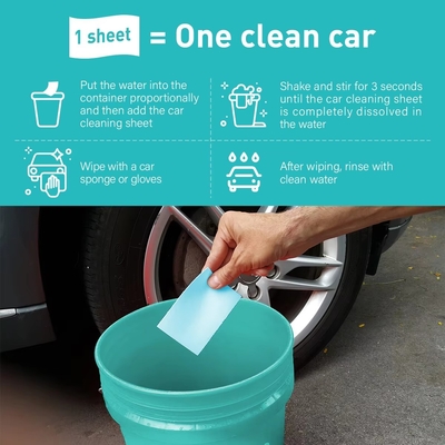 Plant Based Car Wash Strips Easy To Use Convenient And Effective Customizable
