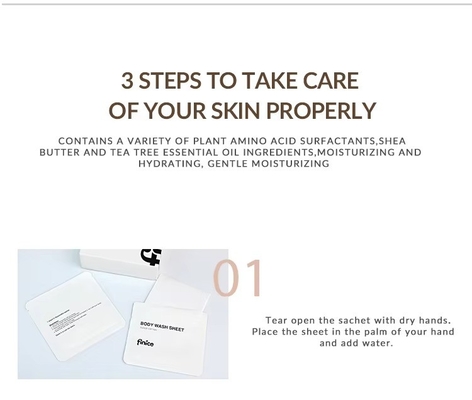 Easy Preparation Dry Soap Sheets Natural Fragrance Portable And Lightweight