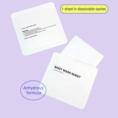 Easy Preparation Dry Soap Sheets Natural Fragrance Portable And Lightweight