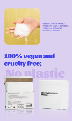 Easy Preparation Dry Soap Sheets Natural Fragrance Portable And Lightweight