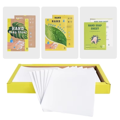 Custom Solid Hand Soap Sheets Dissolvable Effervescent Foaming Hand Soap Tablet