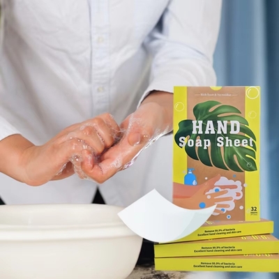 Custom Solid Hand Soap Sheets Dissolvable Effervescent Foaming Hand Soap Tablet