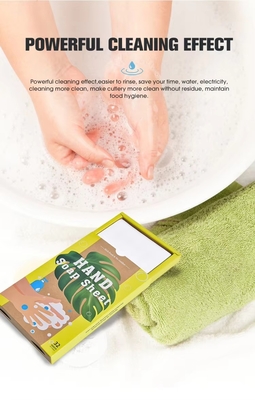 Custom Solid Hand Soap Sheets Dissolvable Effervescent Foaming Hand Soap Tablet