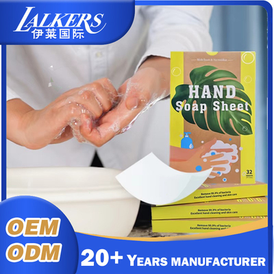 Customizable Hand Soap Sheets Versatile Portable Disposable Soap Paper