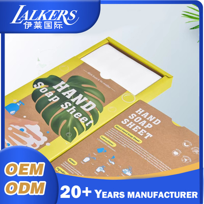 Eco Friendly Paper Soap Strips Plant Based Liquidless Formula Zero Waste