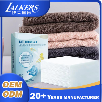 Light Weight Color Grabber Laundry Sheets Biodegradable Dye Trapping Laundry Sheets