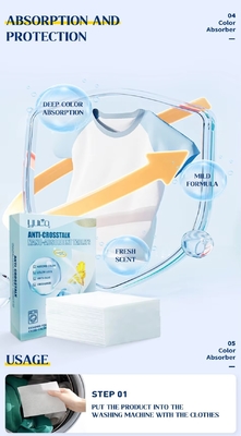 Customization Laundry Sheets Color Catcher Eco Friendly For Home And Travel Use