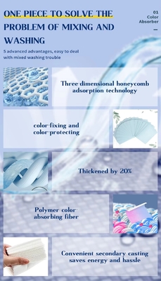 Customization Laundry Sheets Color Catcher Eco Friendly For Home And Travel Use