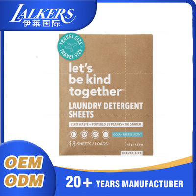 High Foam Laundry Detergent Sheets Eco Laundry Soap Sheets Customizable