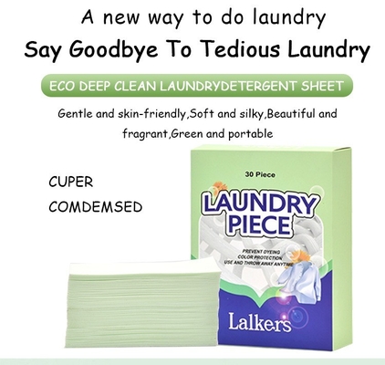 Home Use 11*14cm Fabric Softener Dryer Sheets Laundry Customized 40 Sheets Per Box