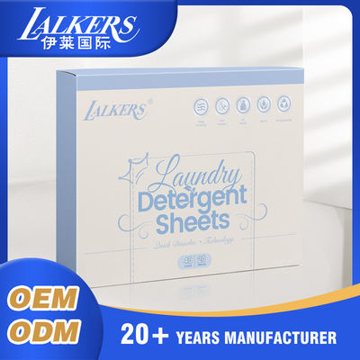 Gentle On Skin Laundry Detergent Sheets No Measuring Powerful Clean 11*14cm/11*7cm Size