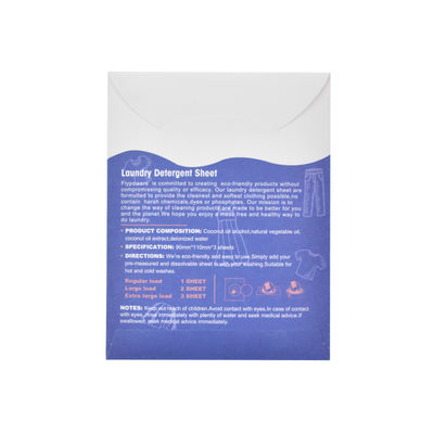 Eco-friendly Biodegradable Super Condensed Laundry Detergent Sheet/Strips