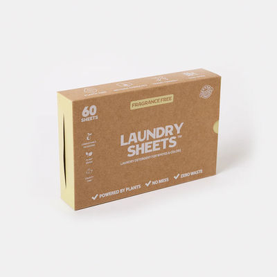 High Quality Deep Cleaning Biodegradable Ocean Detergent Sheets Laundry Sheets Eco Friendly-60 Loads