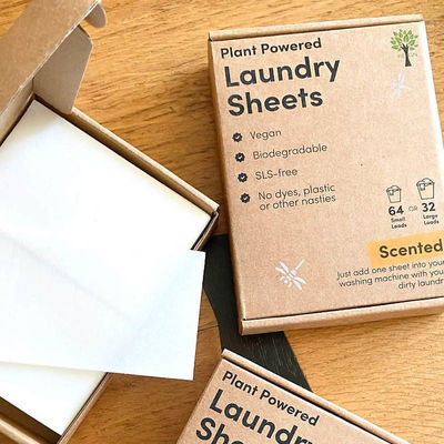 Biodegradable Natural Eco-friendly Long Lasting Fragrance Deep Cleaning Laundry Detergent Sheets